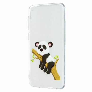 Силиконовый (TPU) чехол Deexe Pretty Glossy для Samsung Galaxy A10 (A105) - Panda Branch