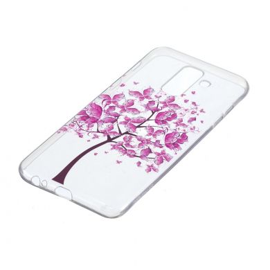 Силиконовый (TPU) чехол Deexe Pretty Glossy для Samsung Galaxy A6+ 2018 (A605) - Tree