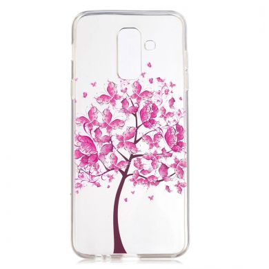 Силиконовый (TPU) чехол Deexe Pretty Glossy для Samsung Galaxy A6+ 2018 (A605) - Tree