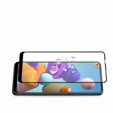 Защитное стекло AMORUS Full Glue Tempered Glass для Samsung Galaxy A21s (A217) - Black