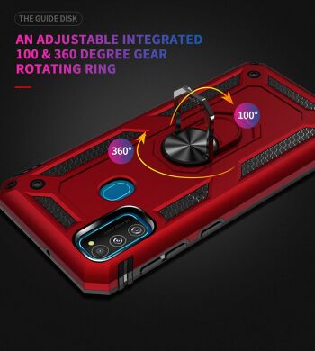 Захисний чохол Deexe Armor Case для Samsung Galaxy M30s (M307) - Red