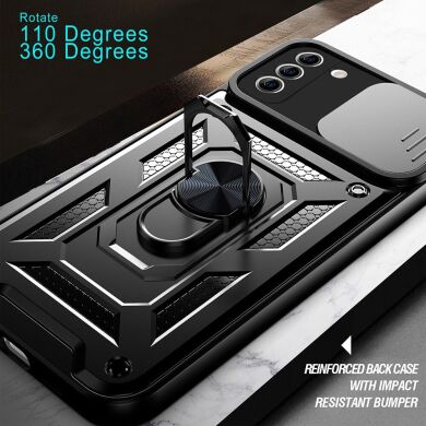 Защитный чехол Deexe Armor Shield для Samsung Galaxy S21 FE (G990) - Blue