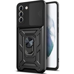 Защитный чехол Deexe Armor Shield для Samsung Galaxy S21 FE (G990) - Black