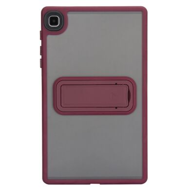 Защитный чехол Deexe Crystal Kickstand для Samsung Galaxy Tab A7 Lite (T220/T225) - Wine Red