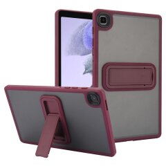 Защитный чехол Deexe Crystal Kickstand для Samsung Galaxy Tab A7 Lite (T220/T225) - Wine Red