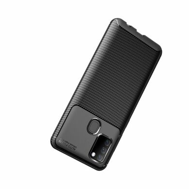 Защитный чехол Deexe Fusion для Samsung Galaxy A21s (A217) - Black