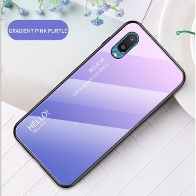 Защитный чехол Deexe Gradient Color для Samsung Galaxy A02 (A022) - Pink / Purple