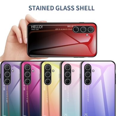 Защитный чехол Deexe Gradient Color для Samsung Galaxy A56 (A566) - Red / Black