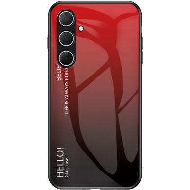 Защитный чехол Deexe Gradient Color для Samsung Galaxy A56 (A566) - Red / Black