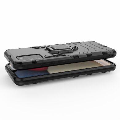 Захисний чохол Deexe Hybrid Case для Samsung Galaxy A02s (A025) - Black