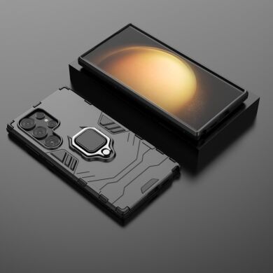 Защитный чехол Deexe Hybrid Case для Samsung Galaxy S24 Ultra - Black