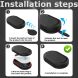 Защитный чехол Deexe Hydro Lock для Samsung Galaxy SmartTag 2 - Black. Фото 3 из 6
