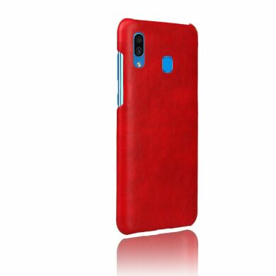 Захисний чохол Deexe Leather Back Cover для Samsung Galaxy A30 (A305) / A20 (A205) - Red