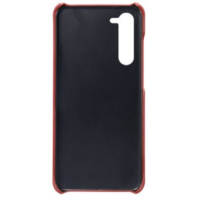Защитный чехол Deexe Leather Back Cover для Samsung Galaxy S24 Plus - Red