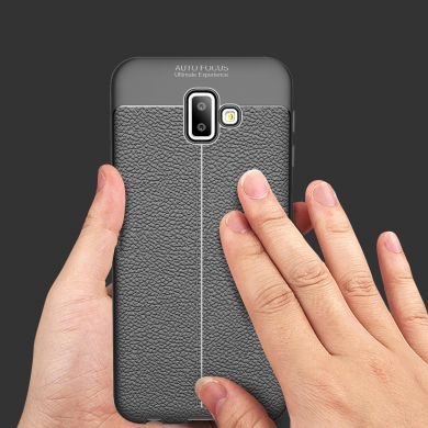 Захисний чохол Deexe Leather Cover для Samsung Galaxy J6+ (J610) - Grey