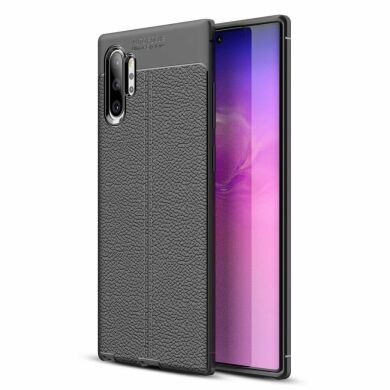 Захисний чохол Deexe Leather Cover для Samsung Galaxy Note 10 Pro - Black