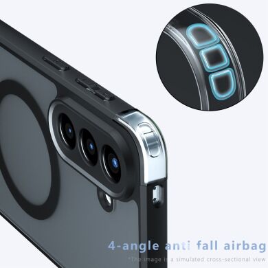 Захисний чохол Deexe Matte Skin with MagSafe для Samsung Galaxy A57 (A576) - Black