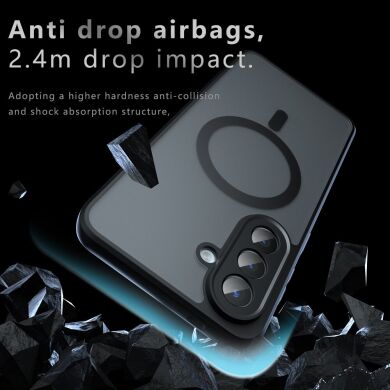 Захисний чохол Deexe Matte Skin with MagSafe для Samsung Galaxy A57 (A576) - Black