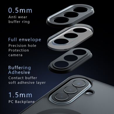 Захисний чохол Deexe Matte Skin with MagSafe для Samsung Galaxy A57 (A576) - Black