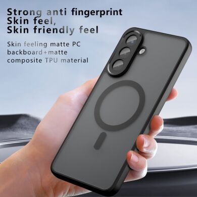 Захисний чохол Deexe Matte Skin with MagSafe для Samsung Galaxy A57 (A576) - Black