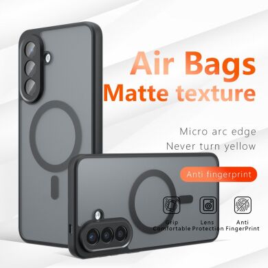 Захисний чохол Deexe Matte Skin with MagSafe для Samsung Galaxy A57 (A576) - Black