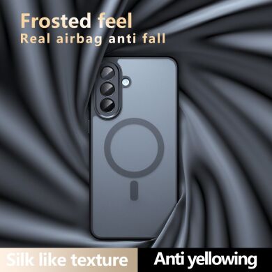 Захисний чохол Deexe Matte Skin with MagSafe для Samsung Galaxy A57 (A576) - Black