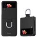 Защитный чехол Deexe Ring Case для Samsung Galaxy Flip 3 - Black. Фото 1 из 11