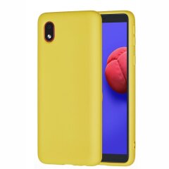 Захисний чохол Deexe Silicone Case для Samsung Galaxy A01 Core (A013) - Yellow