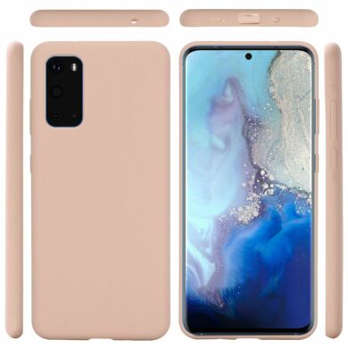 Защитный чехол Deexe Silicone Case для Samsung Galaxy S20 (G980) - Pink