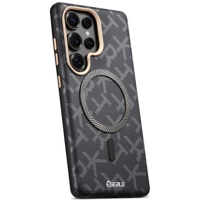 Захисний чохол ESEBLE Letter Pattern Magnetic для Samsung Galaxy S26 Ultra (S948) - Black