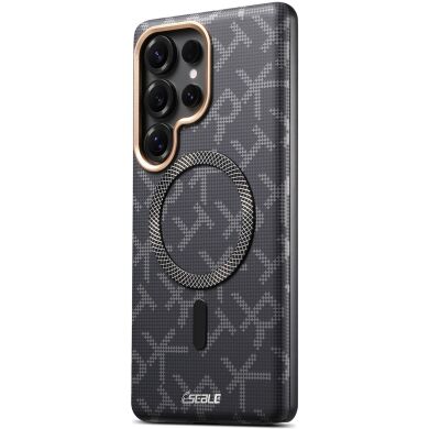 Захисний чохол ESEBLE Letter Pattern Magnetic для Samsung Galaxy S26 Ultra (S948) - Black