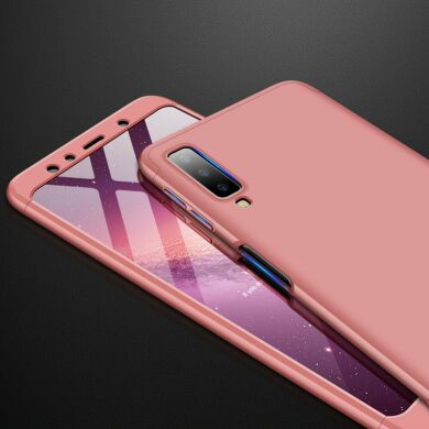 Защитный чехол GKK Double Dip Case для Samsung Galaxy A7 2018 (A750) - Rose Gold