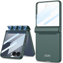 Защитный чехол GKK Magnetic Fold для Samsung Galaxy Flip 7 - Green