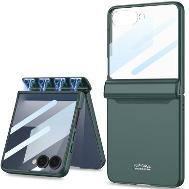 Захисний чохол GKK Magnetic Fold для Samsung Galaxy Flip 7 - Green