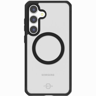 Защитный чехол ItSkins Hybrid R Solid with MagSafe для Samsung Galaxy S24 Plus (S926) SGKP-HRSMA-PBTR - Transparent / Black