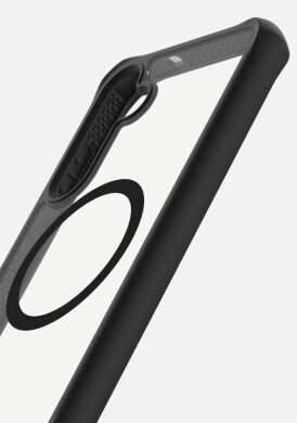Защитный чехол ItSkins Hybrid R Solid with MagSafe для Samsung Galaxy S24 Plus (S926) SGKP-HRSMA-PBTR - Transparent / Black