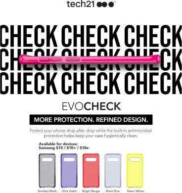 Защитный чехол Tech21 Evo Check для Samsung Galaxy S10e (G970) T21-6898 - Black