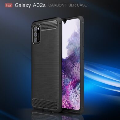 Защитный чехол UniCase Carbon для Samsung Galaxy A02s (A025) - Red