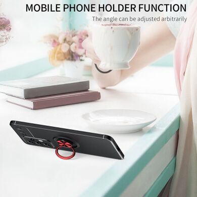 Защитный чехол UniCase Magnetic Ring для Samsung Galaxy A53 - Black / Red