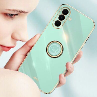 Защитный чехол XINLI Porcelain Ring для Samsung Galaxy S26 FE - Red