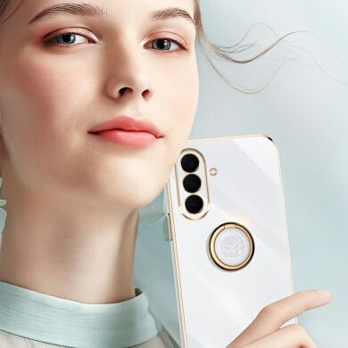 Защитный чехол XINLI Porcelain Ring для Samsung Galaxy S26 FE - Red