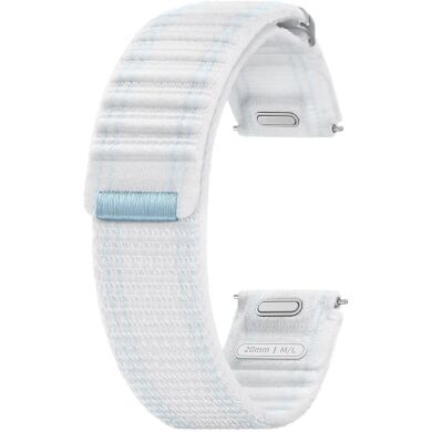 Оригинальный ремешок Fabric Band (M/L) для Samsung Galaxy Watch 7 (40/44mm) ET-SVL31LWEGEU - Blue White