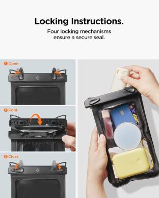 Вологозахисний чохол Spigen (SGP) A603 Universal Waterproof Case (ACS09745) - Black