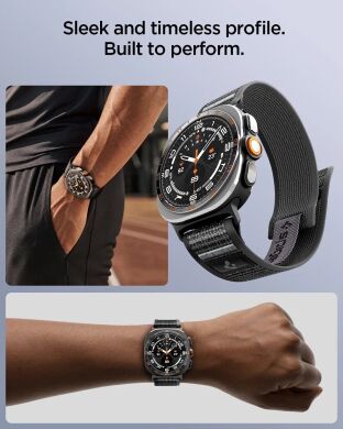 Ремінець Spigen Athlex Air для Samsung Galaxy Watch Ultra 2 / Ultra / Ultra (2025) AMP11614 - Black / Grey