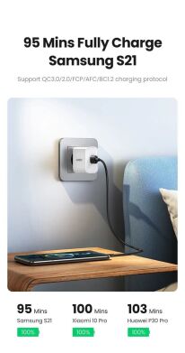 Кабель UGREEN US287 USB to Type-C (3A, 0.5m) 60120 - White
