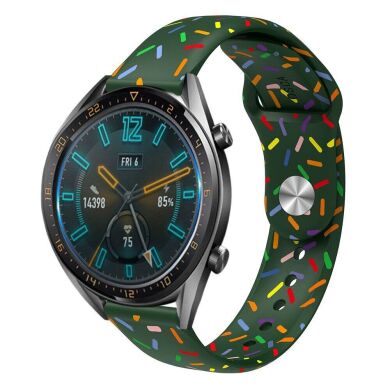 Ремінець Deexe Confetti для годинників з шириною кріплення 20 мм - Green