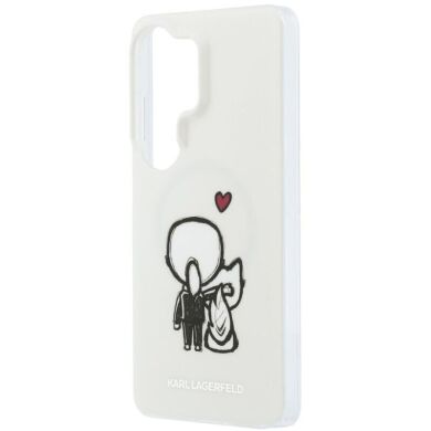 Защитный чехол Karl Lagerfeld IML Karl&Choupette MagSafe для Samsung Galaxy S26 Ultra (KLHMS26L6HKCBHH) - Clear