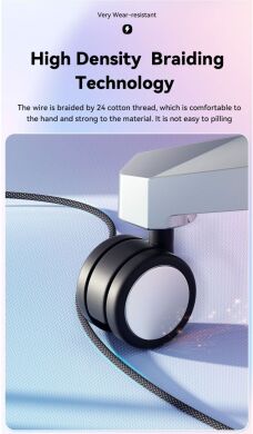 Кабель ESSAGER Breeze USB to Type-C (100W, 1m) EXC7A-WL02-P - White