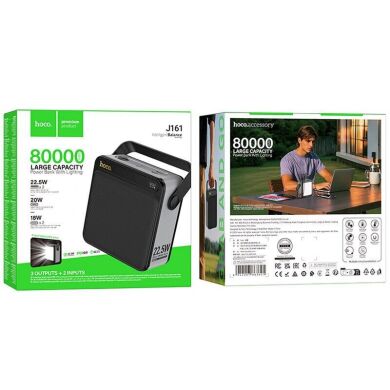 Внешний аккумулятор Hoco J161 Power 22.5W+PD20W (80000mAh) - Black / Grey