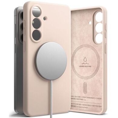 Захисний чохол Ringke Silicone Magnetic для Samsung Galaxy S26 Plus (S947) 8800328815308 - Pink Sand